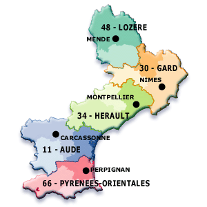 Octobre dans le Languedoc carte d’art pour toute occasion